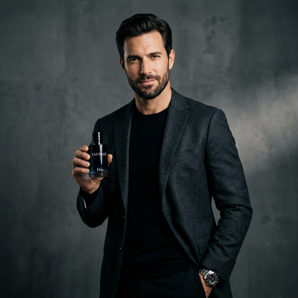 Man with Sauvage Perfume